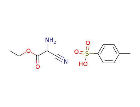 ethyl 2-amino-2-cyanoacetate compound with 1-methyl-4-(methylsulfonyl)benzene (1:1)